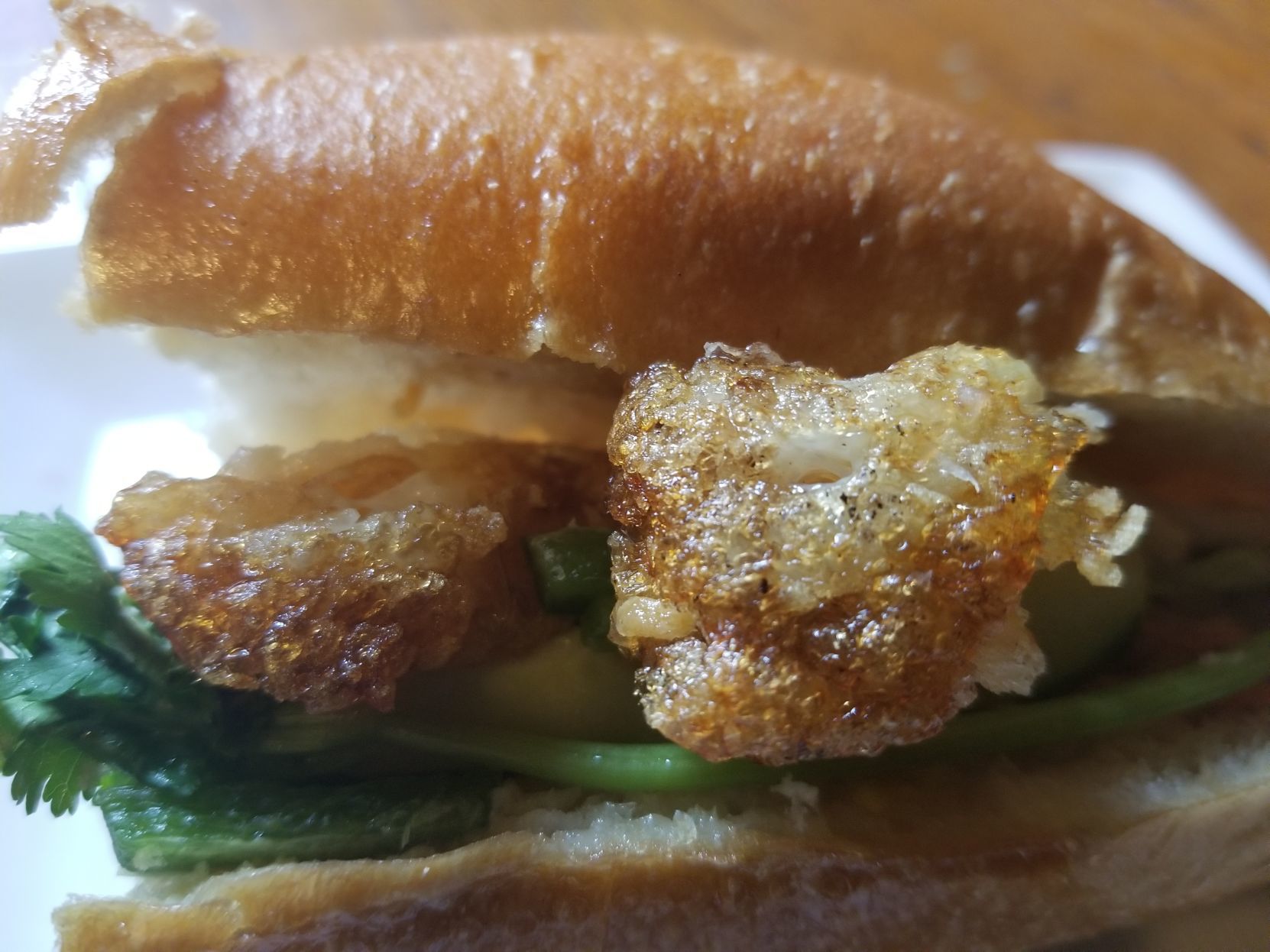 Fried egg banh mi